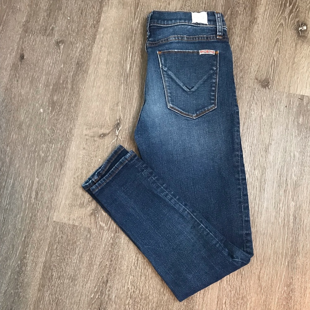 Hudson Jeans Women's Skinny Dark Blue Denim Jeans - Picture 11 of 14